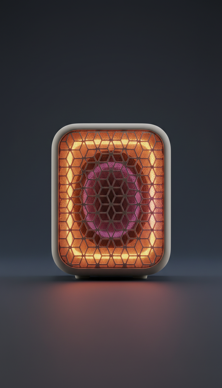Portable Speaker with Neon Accent