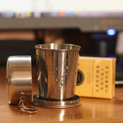 Collapsible Stainless Steel Travel Cup - Portable Design